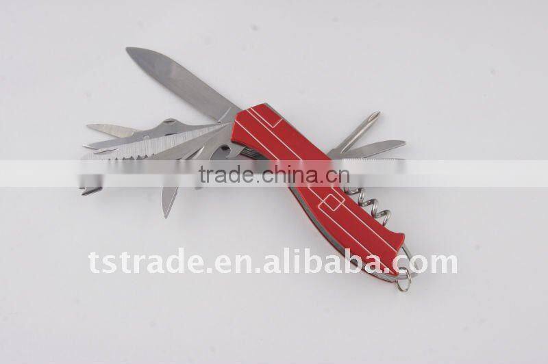 2014New design multi knife pocket knife multi function LED knife KJK5011AL