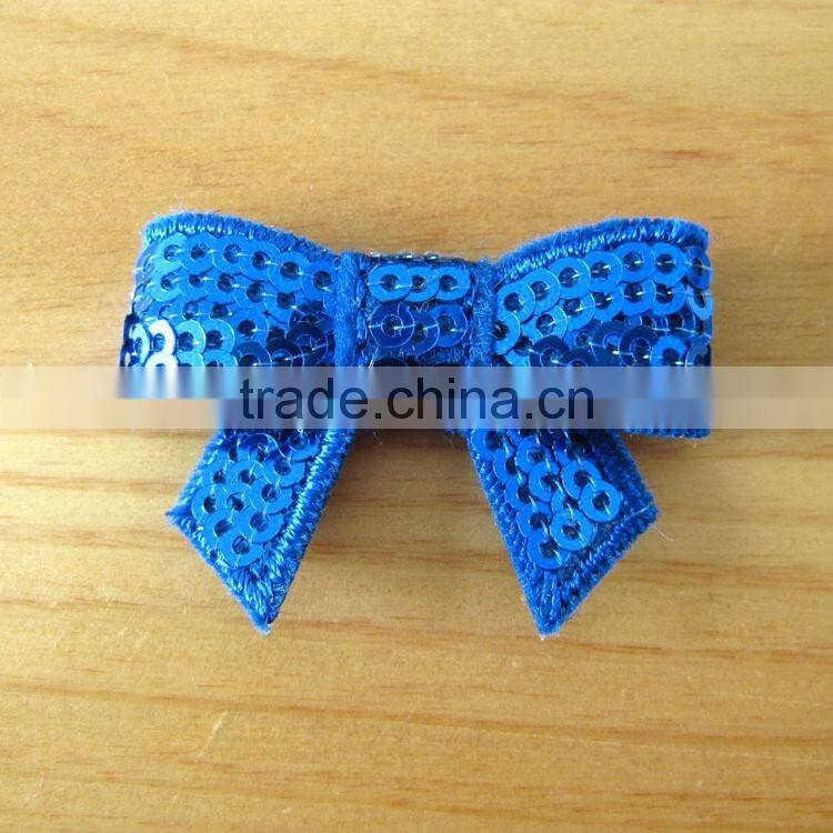 sequin bow flower clip for kids hair accessories
