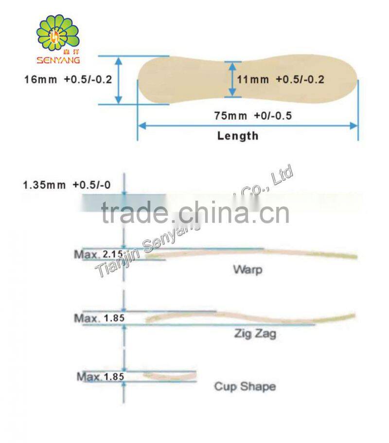 disposable handled birch wooden ice cream spoon