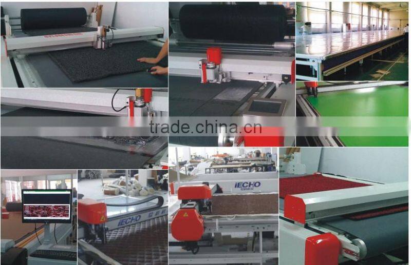 IECHO CNC Automatic Cutting Machine for PU & PVC Composites Sponse Leather and Rubber Car Mats Carpets
