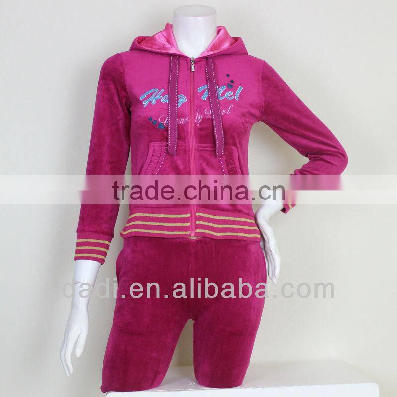 Velvet Pants And Jacket Sets