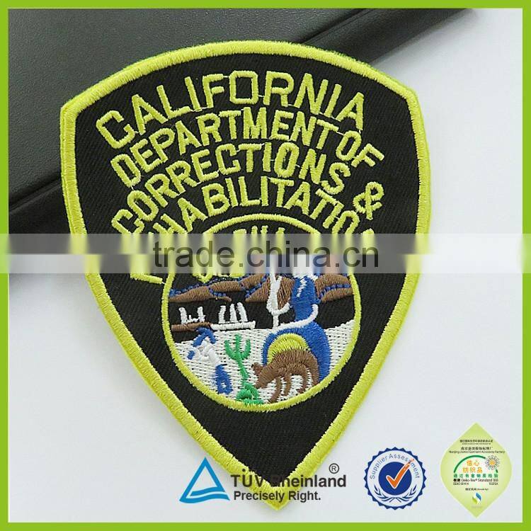 Custom iron on embroidered star patches for kids clothes