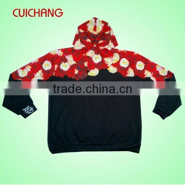 wholesale heat transfer/silk screen print polyester/cotton custom design fashion hoodies LMWY-072