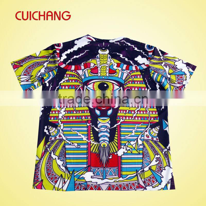 brightly painted t shirt