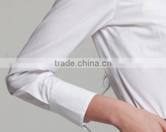 100% cotton classic white slim fit ladies office uniform shirts long sleeve women t shirt dresses shirts