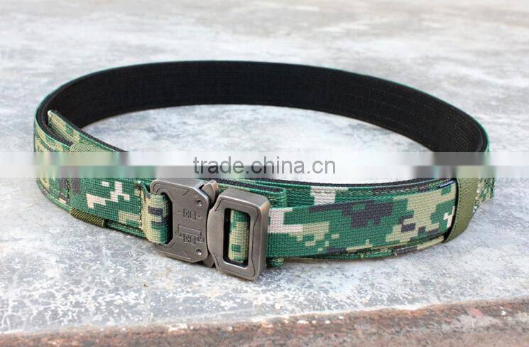 digital woodland camouflage metal buckle high strength military tactical combat belts