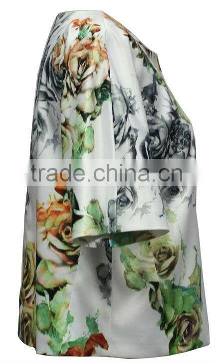 New Fashion Design Western Style Printed Ladies Designer Skirt Suits