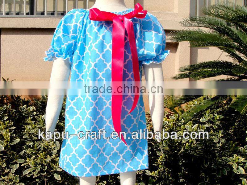 2014 Newest Baby maxi dress with bows (NO MOQ)