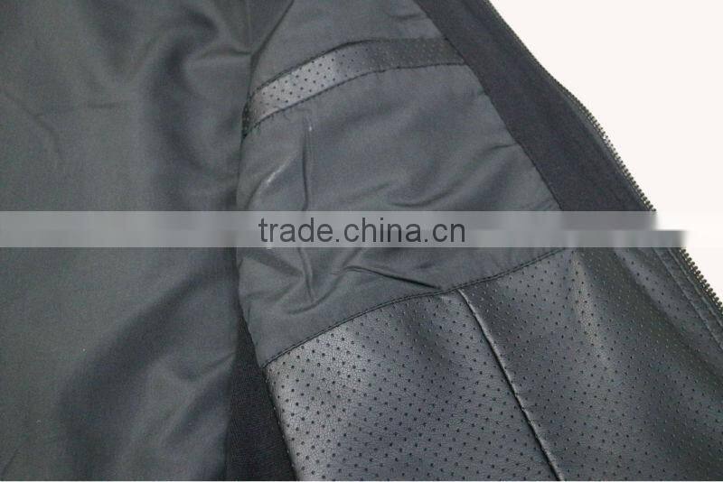 Top fashion Italian spring new design leather jacket for men
