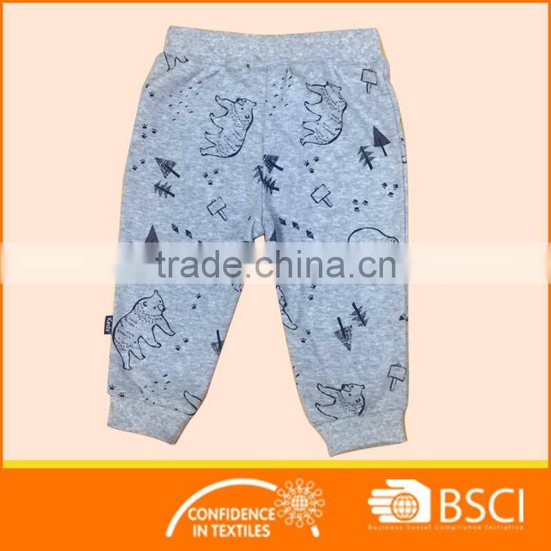infant bear printing trouser baby boys pant