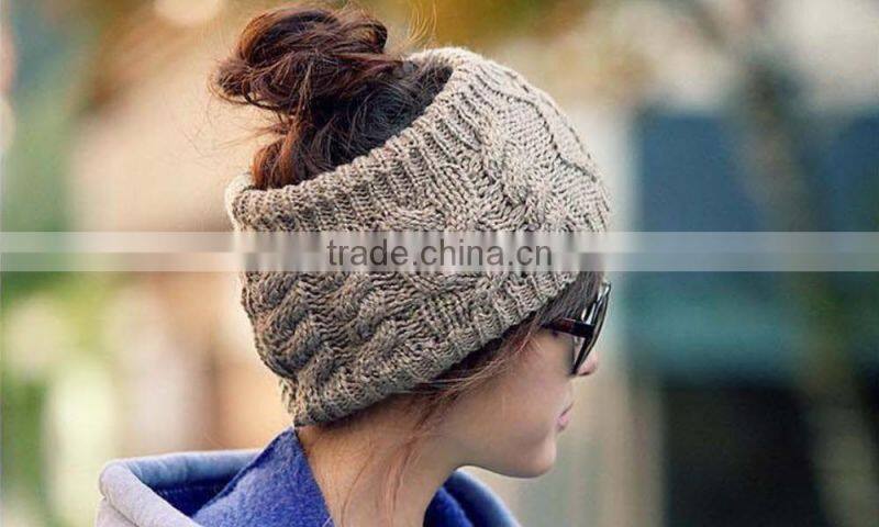 Grils Elastic Woolen Headband Hair Band/Woman Winter Crochet Headbands