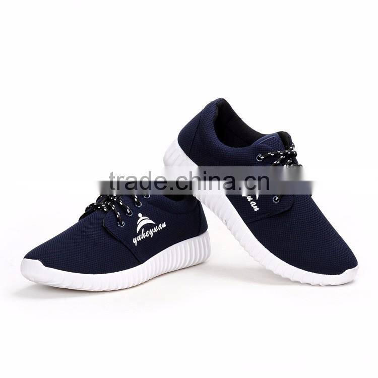 Cheap lace-up hot sale breathable mesh men shoes casual sneakers