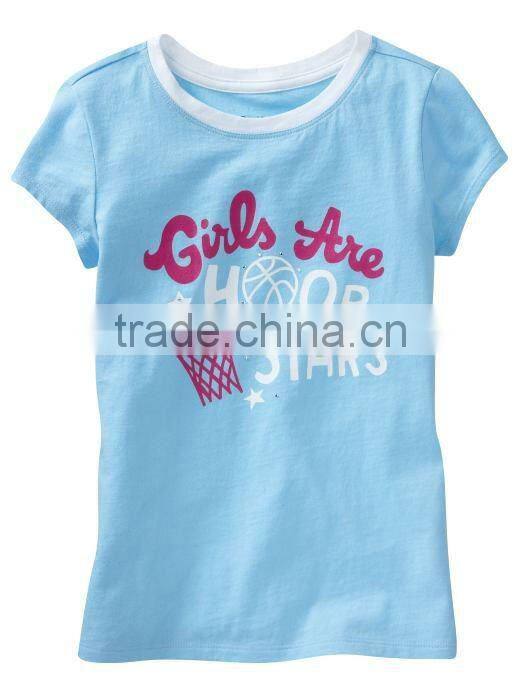 INFANT & TODDLER PRINTED T SHIRT WITH LAPPED SHOULDERS