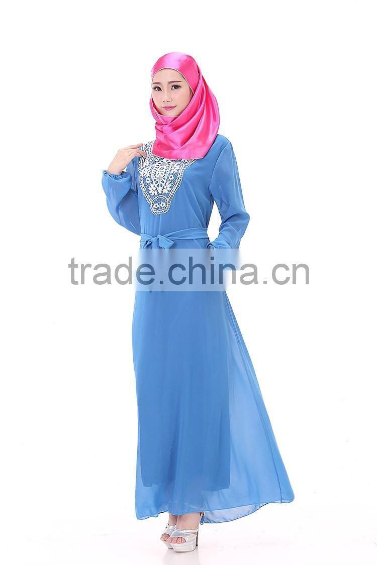New design the Middle East summer women muslim wedding long dress