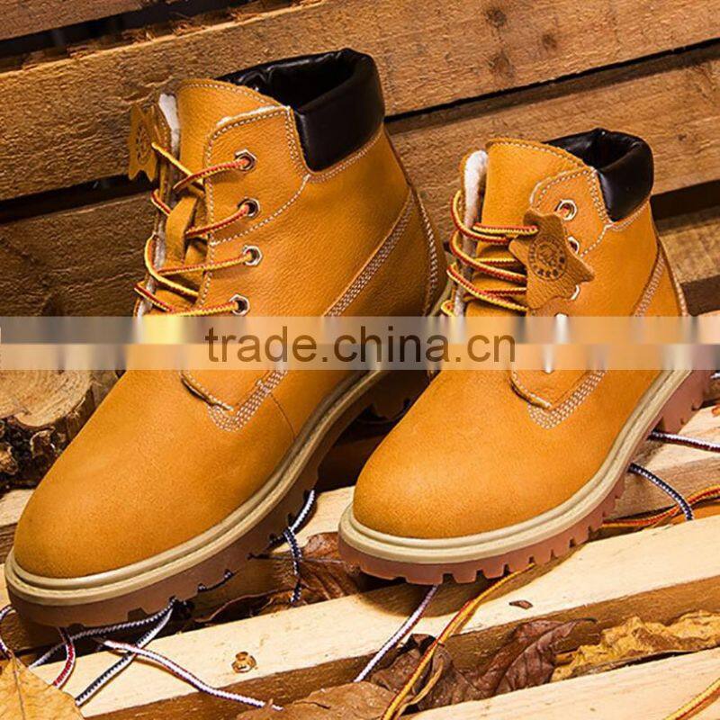 Size 23-42 2016 New Kids Boots Girls Child Winter Lace Up Shoes