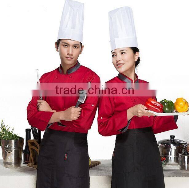 custom trendy restaurant mens work uniforms for work /bakery uniforms