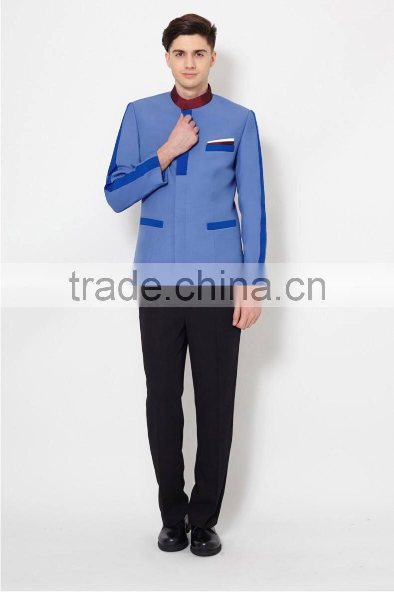 Tops Staff Design Bellboy uniform for hotel housekeeping manager unifrom