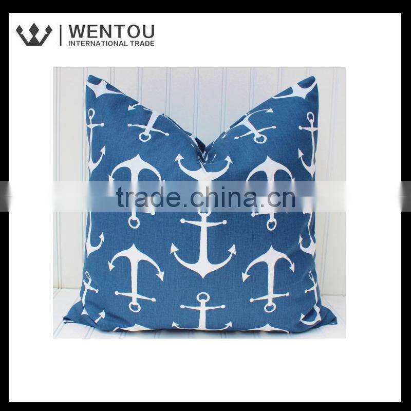 Hot Sale fashion Anchors CoastalTurquoise Throw Pillow
