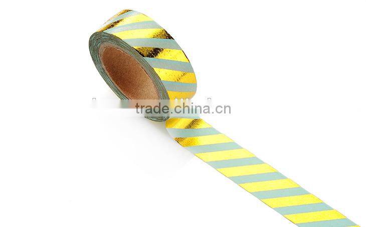 1.5cm *10 M striped foil planner washi tape