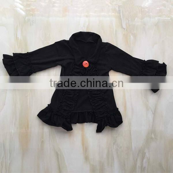 2015 baby colorful thin coat long sleeves ruffle coat baby clothing YW-106