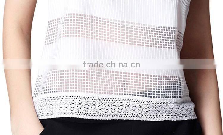 OEM factory custom loose mesh women sexy singlets/new design/ new design dry fit singlet