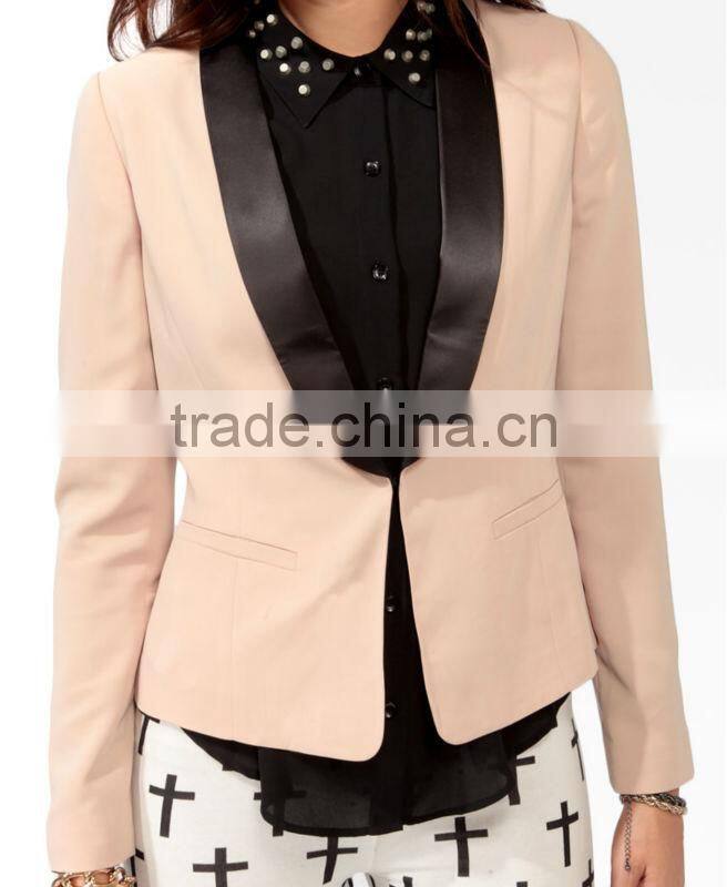 Satin Shawl Lapel Jacket