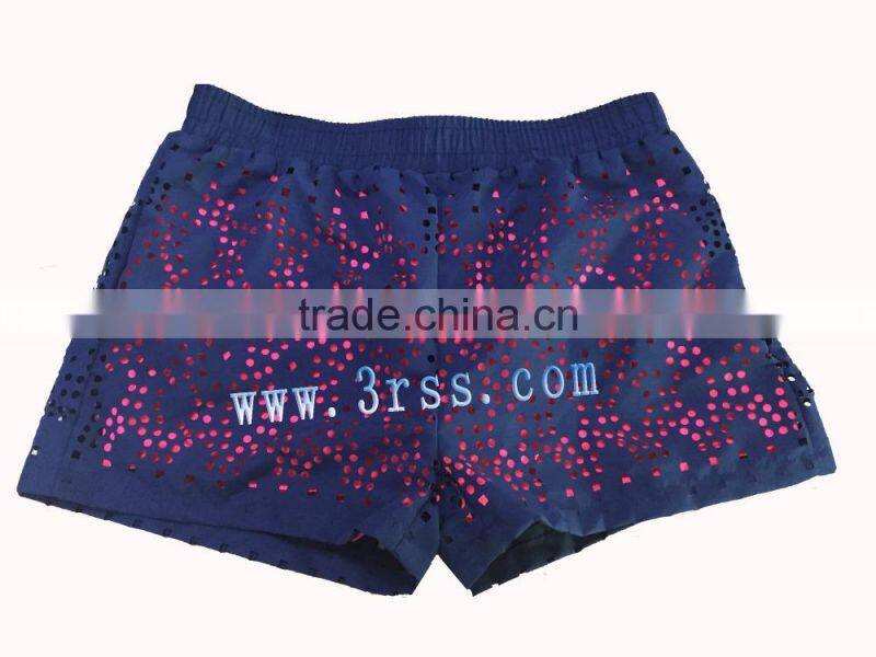 Ladies laser print shorts 2016