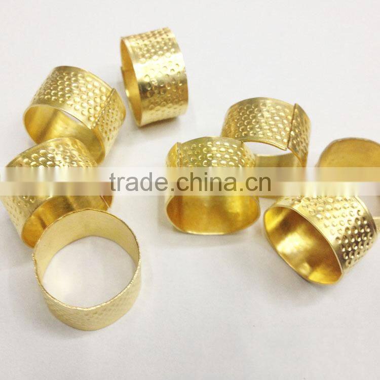 Hot Sale Sewing Tools Golden Copper Metal Sewing Thimble