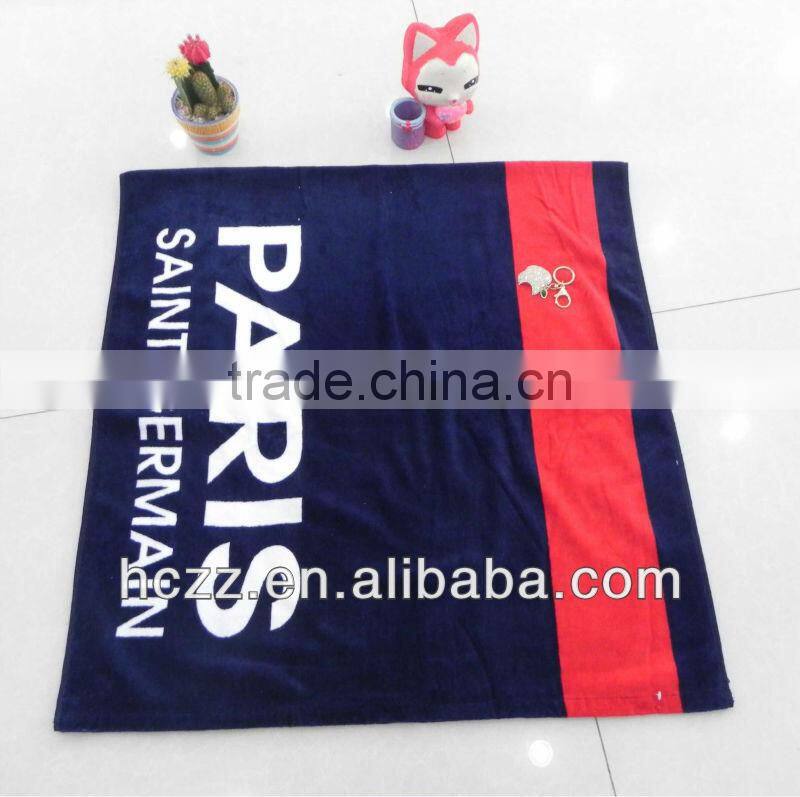 Delicated yarn dye bath towel,unique sports towel,PARIS saint-german