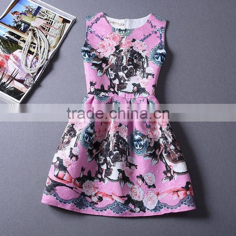 big girl long sleeve check dress/yisx young girl flower printed princess dress/new design girl holiday fashion dress