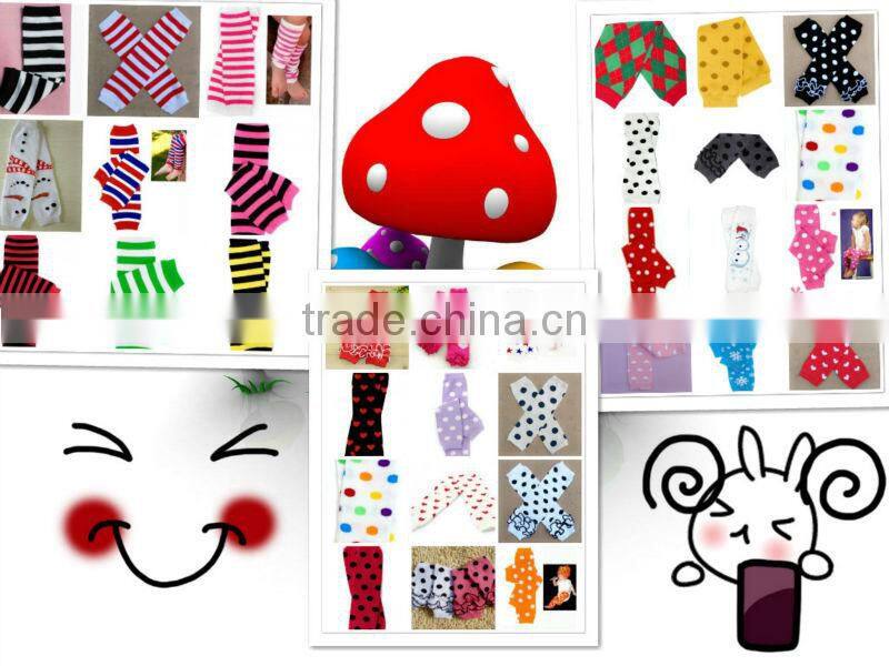 2014 baby leg warmers colorful dot pattern comfortable to baby skin