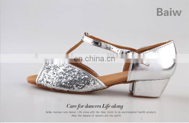 08B5L240 Shiny Children Latin Dance Shoes