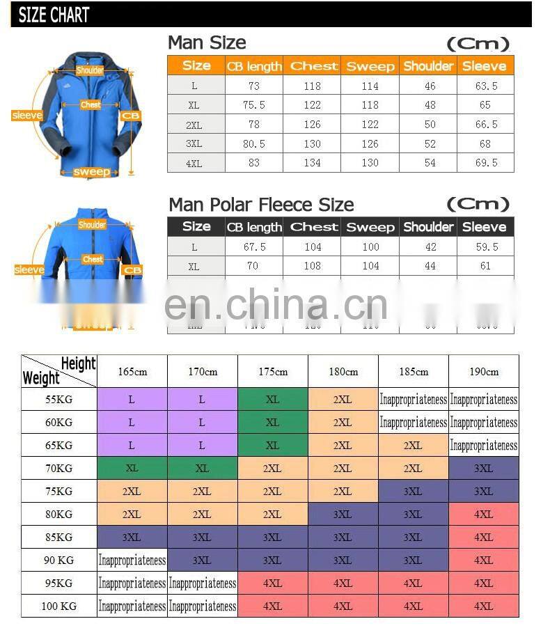 Long Pattern WomenWinter Jacket Detachable Inner Fleece Waterproof Jacket