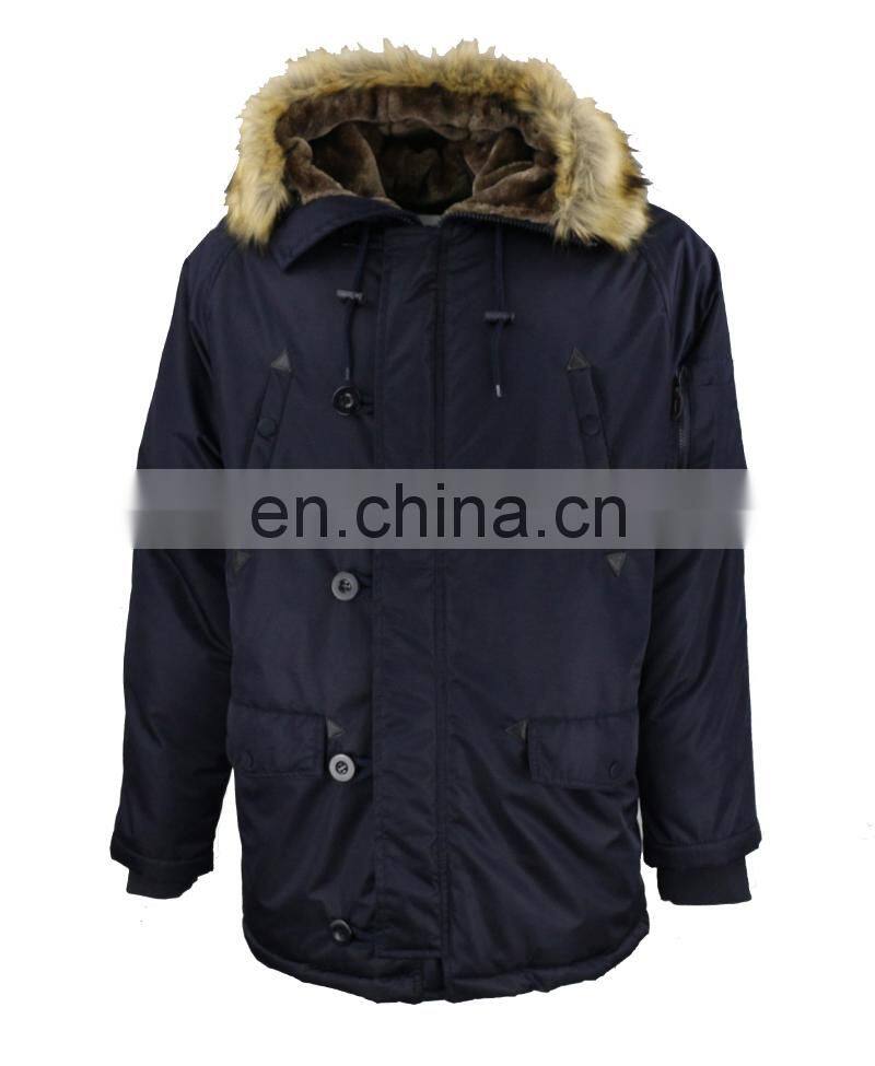 High Quality Custom Winter Windproof Mens Parka Jacket