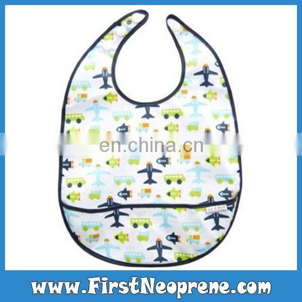 Rainbow Flower 3mm Thick Neoprene Sublimation Printing Baby Bibs