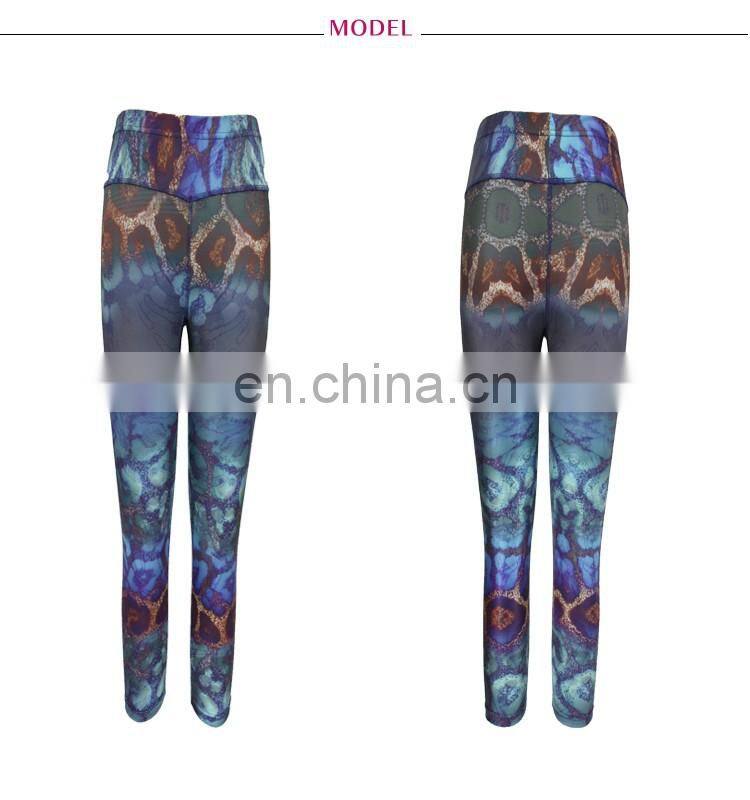 Custom Full Length Spandex Yoga Pants Women's Plus Size Pants