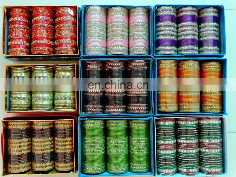 Indian wedding wear metal bangles - Bollywood style metal kangan - Traditional metal bangle churi