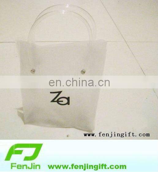 Dull polish vinyl pvc bag with zipper