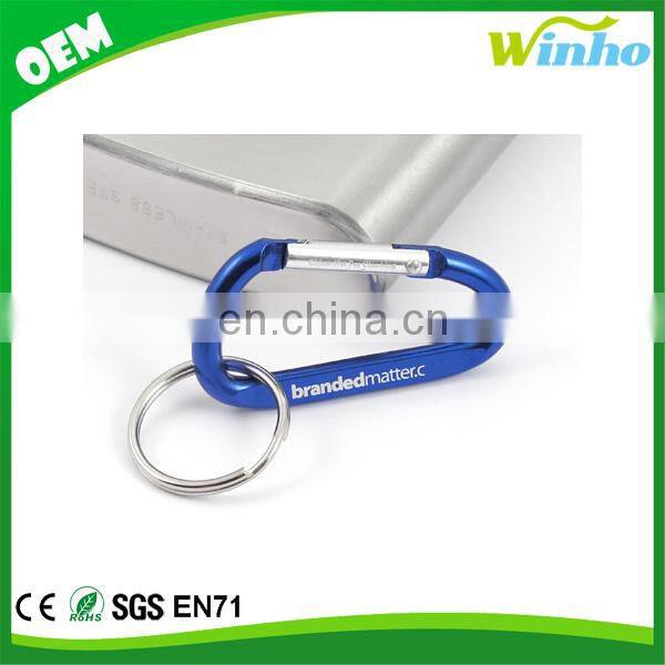 Winho promotional mini carabiner keychain