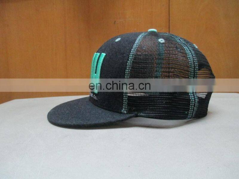 nylon corduroy embroidery trucker mesh snapback cap