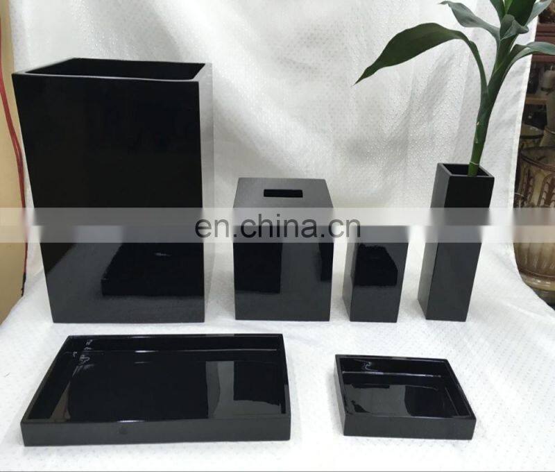 Modern Acrylic hotel bathroom amenities tray sets /hotel amenities set /amenity tray in hotel