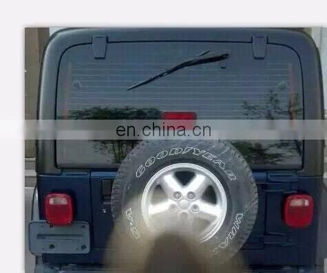 For Jeep TJ Replacement Tail Lights RED LENS w/ Bright Red LED's LED License Plate Lights J204