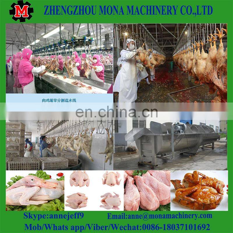 Muslim chicken slaughter machine for sale/ conveying line/ bloodletting