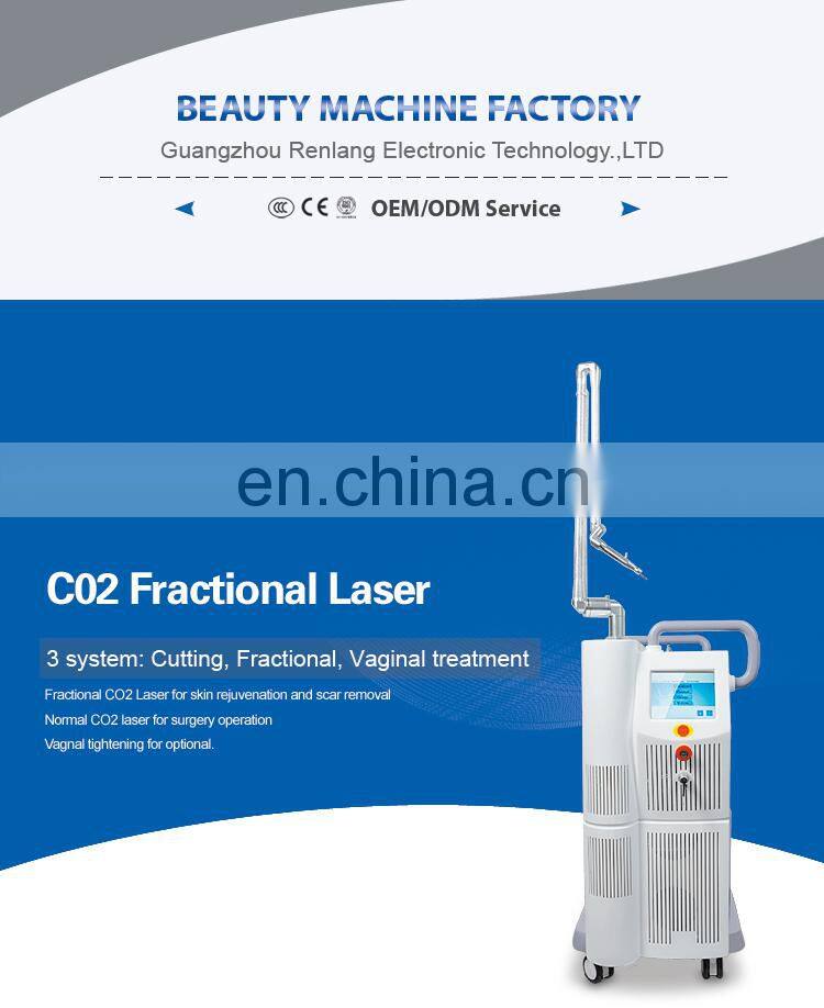 RF Tube Vaginal Tightening CO2 Fractional Laser Tattoo Removal Machine
