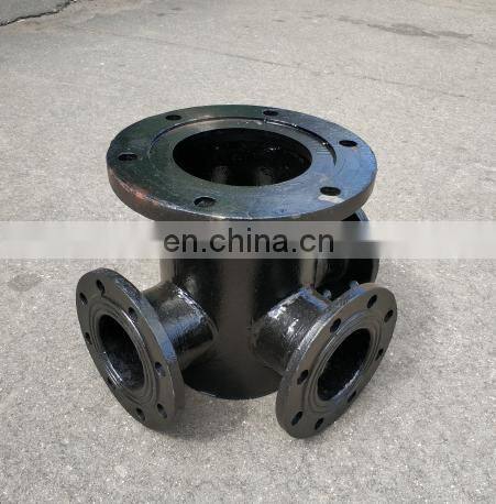 Russian standard flange tee with stand for hydrant ductile iron