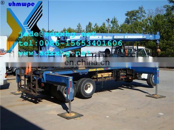 XINXING Yellow Color UHMWPE crane outrigger pad hiabs outrigger pads
