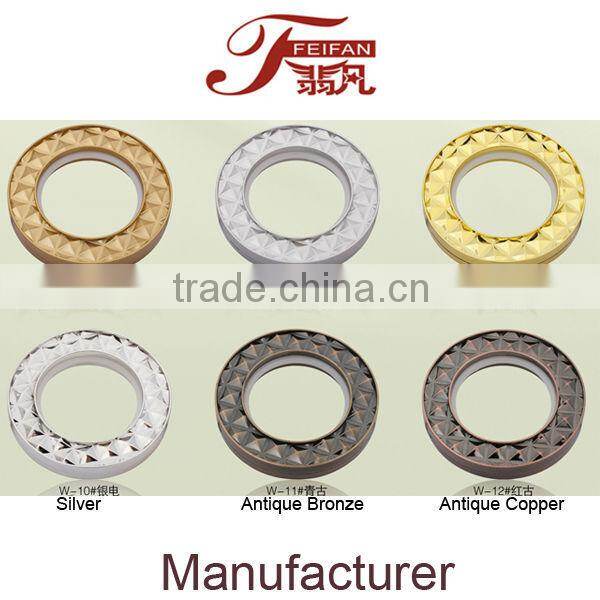 W Plastic Curtain Eyelet iron ring abs plastic rings