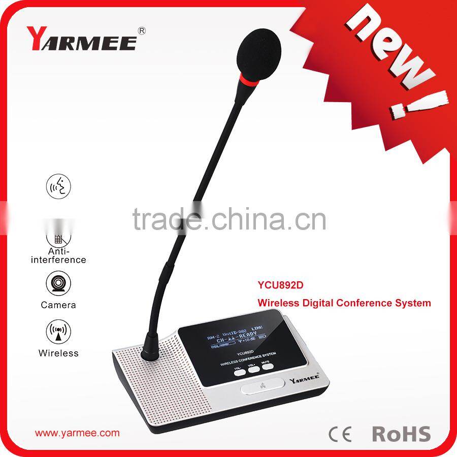 Yarmee YCU892 high quality professional wireless microphone sysytem with OLED panel display