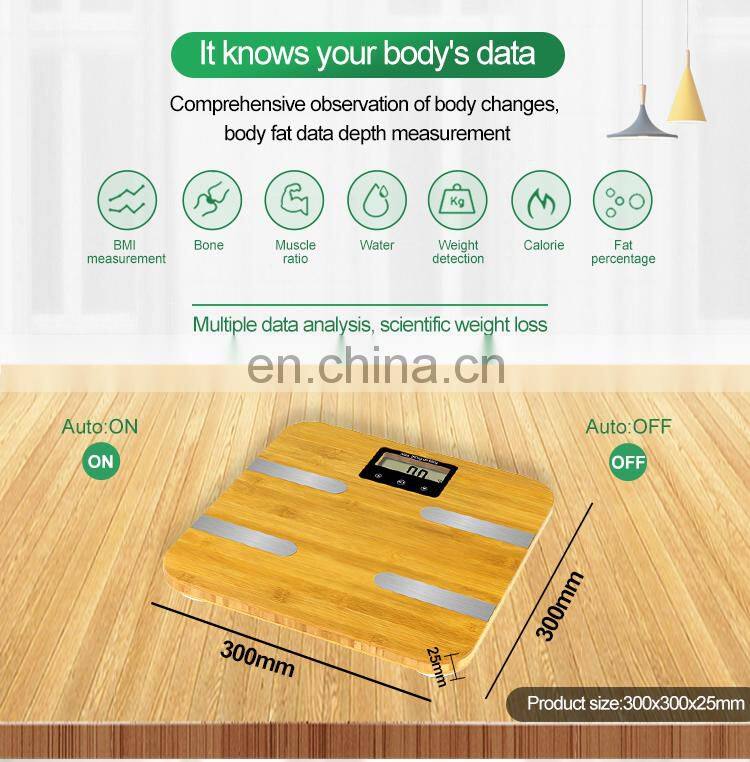 Factory Digital Bathroom Weighing Scale Body Fat Scale Electric BMI Weight Scale