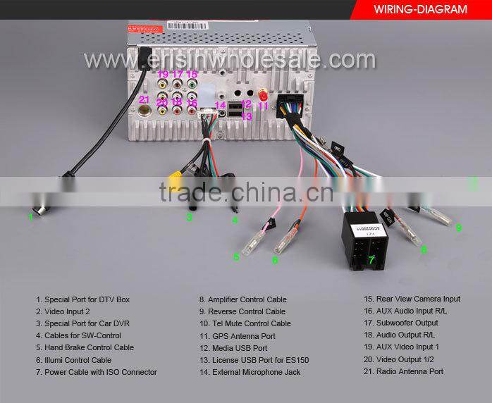 Erisin ES7051M 7" Win8 UI Auto Radio 2 Din Car Audio with GPS